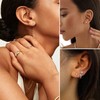 EXGOX Sterling Silver Stud Earrings,925 Silver Earrings for Women Girls