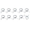 METALLIXITY 10pcs Spring Hose Clamps (9mm) Double Wire Spring Steel