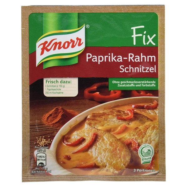 Knorr Fix Paprika Cream Schnitzel (Pack of 4)