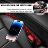 ZNDAW 2PCS Bling Car Seat Gap Filler, Sparkling Rhinestone Side