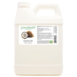 Coconut (Fractionated) Oil - 100% Pure & Natural - 32 Fl Oz (946 ml) - GreenHealth