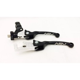 ASV F3 Front Brake Clutch Perch Levers Pair Pack Black Kawasaki KFX 450R KFX450
