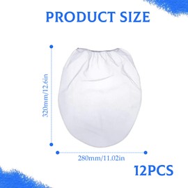 12 Pcs Paint Strainer Bags,1 Gallon Paint Filter,Paints Strainers With Elastic Top Opening,Paints Sieve for Liquid Filtering & Home Brewing,Paint Gardening