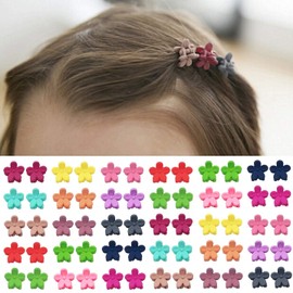Elesa Miracle 20pcs Women Girl Kids Mini Hair Claw Clips Flower Hair Bangs Pin Kids Hair Accessories Clips