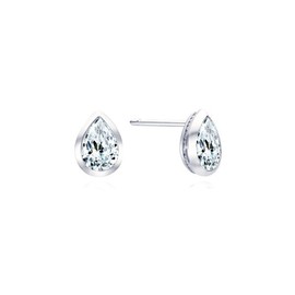 [2nd reorder] Pure drop simulette diamond Puremond 925 silver silver earrings OTS123C01D white / [2차 리오더]퓨어 드롭 시뮬럿 다이아 퓨어몬드 925실버 은 귀걸이 OTS123C01D 화이트