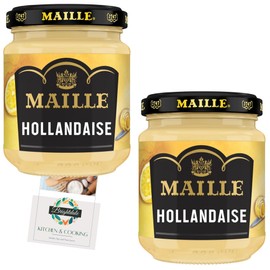 Hollandaise Sauce Bundle with Maille Hollandaise Sauce 185g 2 Pack + Brightdale Kitchen Booklet
