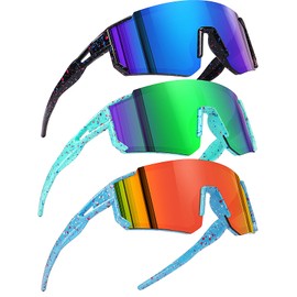 SEKKAF Youth Baseball Sunglasses Kids Sports Sunglasses for Boys Girls Softball Cycling Glasses UV400 Protection