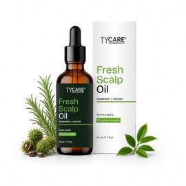 Fresh Scalp Oil – Aceite Capilar Pre-Lavado con Romero, Ricino, Menta y Tea Tree para Cuero Cabelludo y Cabello Débil, Fórmula Natural sin Siliconas n