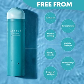 ACCOJE] Best Korean Skin Care Hydrating Aqua Lotion + Vital in Jeju Purifying & Peeling Cleansing Foam Natural Skin Care, Paraben & Alcohol Free