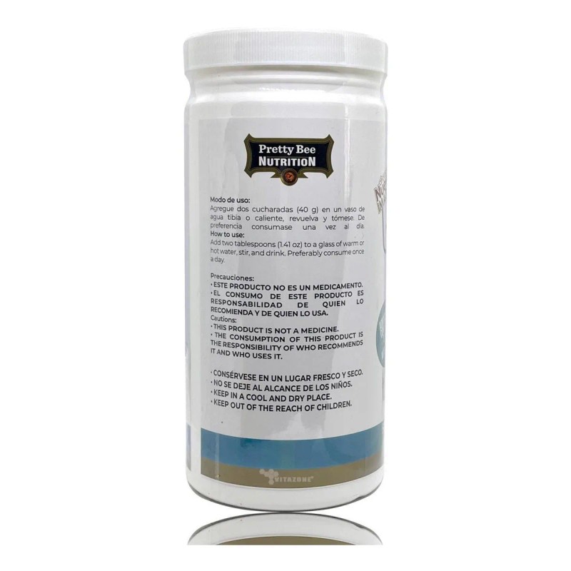 Grenetina Hidrolizada Sabor Natural 500 Grs Pretty Bee. Sin sabor