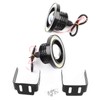Pair 3.5in LED Fog Lights Angel Eyes with COB Universal