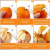 Fokmuaex 1pcs Stainless Steel Citrus Peeler - Ergonomic Orange/Lemon/Grapefruit Peeler