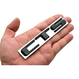 1x CTS Metal Letter Emblem Nameplate Sport Compatible with CTS V Rear Trunk Decklid Letter Badge (Glossy Black)