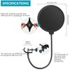 Neewer Professional Microphone Pop Filter Shield Compatible with Blue Yeti