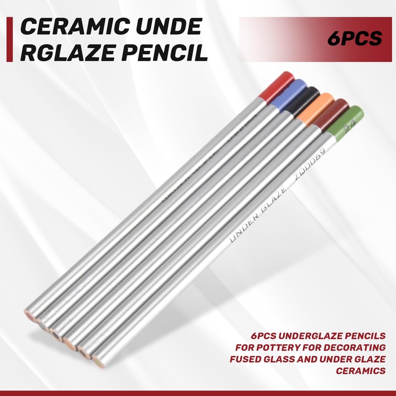 AILIMIAO Pack of 6 Underglaze Pens for Ceramic for Decorating