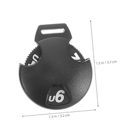 Parliky 6pcs Golf Club Head Covers Rotating Number Tags Identification Labels for Fairway Clubs and Drivers Elegant Black Design