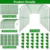 10 Sets 41.3"x32" Greenhouse Hoops Grow Tunnel for Raised Beds,Durable