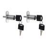 VictorsHome Push Plunger Lock 19x23mm Cylinder Head Chrome Plated Zinc