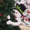 Plush Santa Claus Snowman Topper Hugging Tree Topper for Christmas