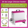 25Lb Metal Chicken Feeder and Waterer Set Automatic No Waste