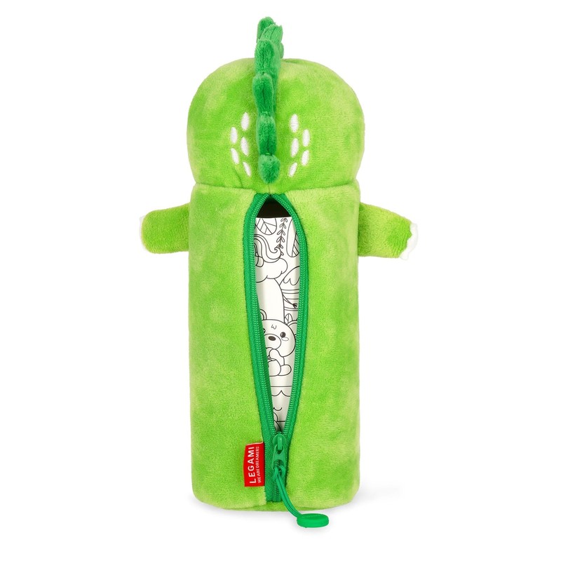 Legami - Super Soft Pencil Case, Dino Theme, Soft Pencil
