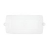 Mud Pie Bead Handle Platter, 8 3/4" x 14" White