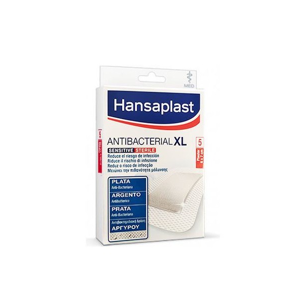 Hansaplast Antibacterial XL Sensitive Sterile Plasters 5 Items