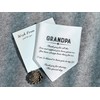 Wedding Handkerchief for Grandpa Gifts Keepsake Gift from Bride, White