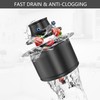 Extended Garbage Disposal Flange Basket Strainer Stopper Stainless Steel Kitchen