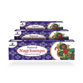 Nag Champa Masala Incense Sticks | Each 100 GMS Pack | Pack of 3 | Long Lasting Incense Sticks for Calming & Relaxation | No Charcoal Agarbatti | Dhoop Chaon and Co., Standard