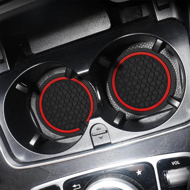 Mandark 4PCS Car Cup Holder Coasters, 2.75 Inch Non-Slip Insert