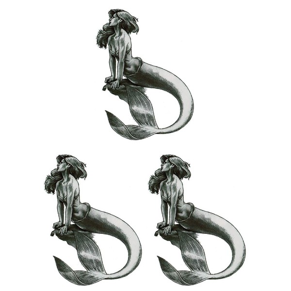 [THE FANTASY (Fantasy) Hb812 Mermaid Tattoo Stickers, A5 Size, Set