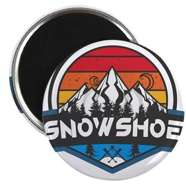 CafePress Snowshoe Mountain Snowshoe West Virginia Magnets 2.25" Round Magnet, Refrigerator Magnet