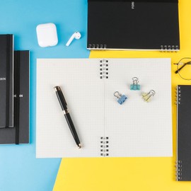 foroxin Spiral Notebooks - 8.5' x 5.7' Bullet Dotted Subject Journal Wirebound with 80 Sheets Paper, A5 80 Gsm Notepad for School & Work supplies, Black, 1 pack