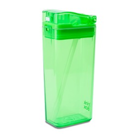 Precidio Design - Recipiente reutilizable para caja de jugos ecológica, 12 onzas, color verde