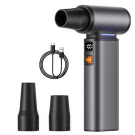 Compressed air Duster 130,000RPM Electric Air Duster,100 Gear Powerful Rechargeable Turbo Fan,Mini Cordless Air Blower,Portable Dust blower for Keyboard,Electronics PC,Car,Home,Outdoor,Great Gift