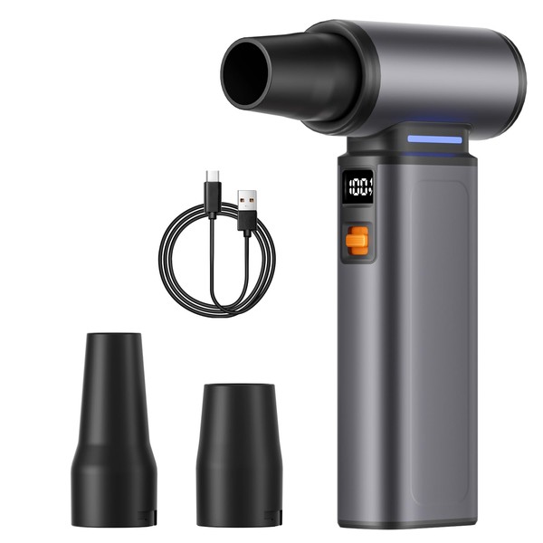 Compressed air Duster 130,000RPM Electric Air Duster,100 Gear Powerful Rechargeable