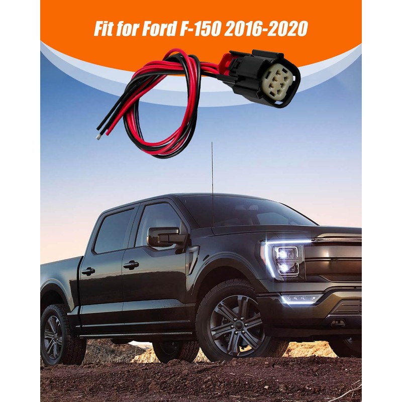 6-Pin Rear Tail Light Lamp Connector Wire Fit for Ford