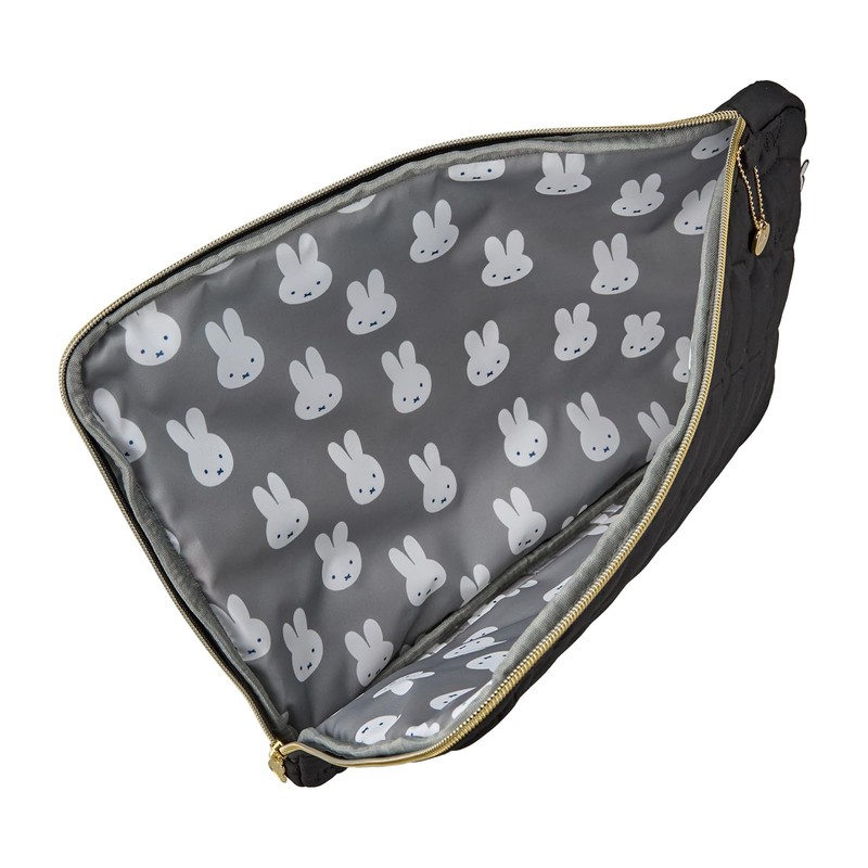 Hapitas Quilted Flat Pouch, Miffy, Stylish, Lightweight, Quilted Flat Pouch,