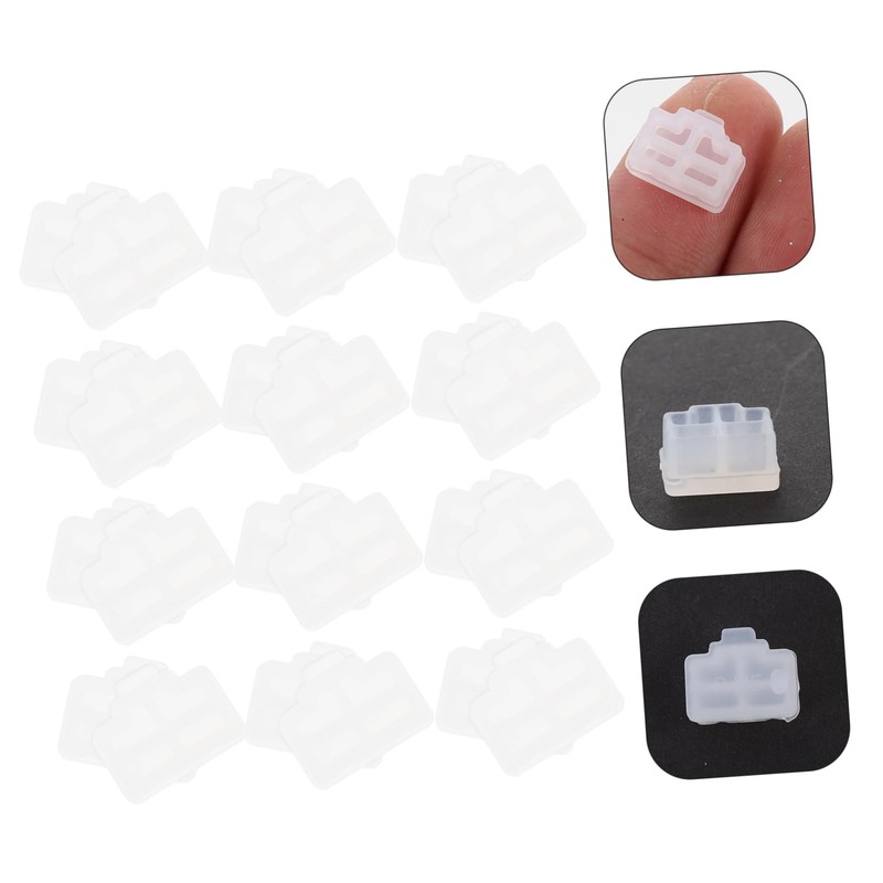 SHOWERORO 50pcs Ethernet Port Dust Plug Protector for Network Routers