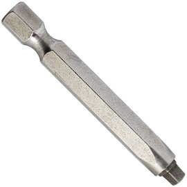 Square Drive Bits - 6” Long Impact Driver Bit Set w/Hardened Steel Tip & 1/4" Hex Shank To Reduce Stripouts & Increase Torque - Ideal Drilling Accessories for Home Improvement Tasks