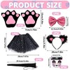Cat Costume Set of 6, 1 Headband + 1 Tie