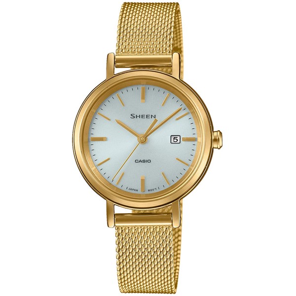 Casio SHS-D Series Solar Watch Scene, gold, Bar Index