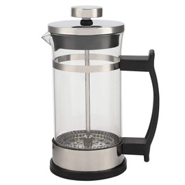 Vidrio de Calidad Prensa Francesa Cafetera y Tetera con Filtro, Tetera Doméstica, Acero Inoxidable y Vidrio de Borosilicato Alto, la Mejor Cafetera de Té