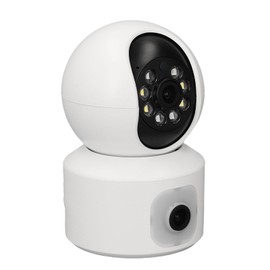 1080P Cameras for Home Security, Dual Lens Smart Security Camera, 360 Degree PTZ Rotation, Motion Detection, Dual Storage, Wireless Home WiFi Camera for House Room Monitoring