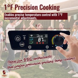 Advanced PID Trapezoidal Smart Control Board - PRO Digital Precision Management (ac03p7) Fits for Pit Boss Lexington, Tailgater, Classic, Austin XL, Matte Black Pellet Grills (Excludes Onyx Edition)