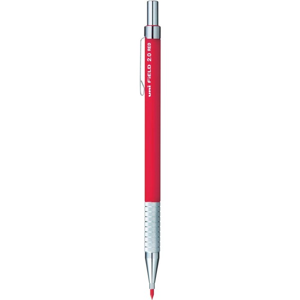 Uni Mechanical Pencil, Field, 2.0mm, Red Lead (M207001P.15)