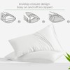 LINENWALAS Organic Vegan Bamboo Fitted Sheet with Pillowcase, Deep Pocket