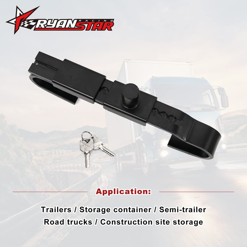 RYANSTAR RACING Adjustable Steel Cargo Door Lock Shipping Container Lock