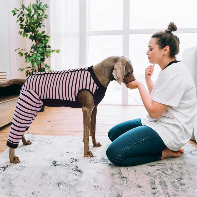 Kuoser Dog Recovery Suit, Anti Licking Dogs Rear Leg Sleeve,